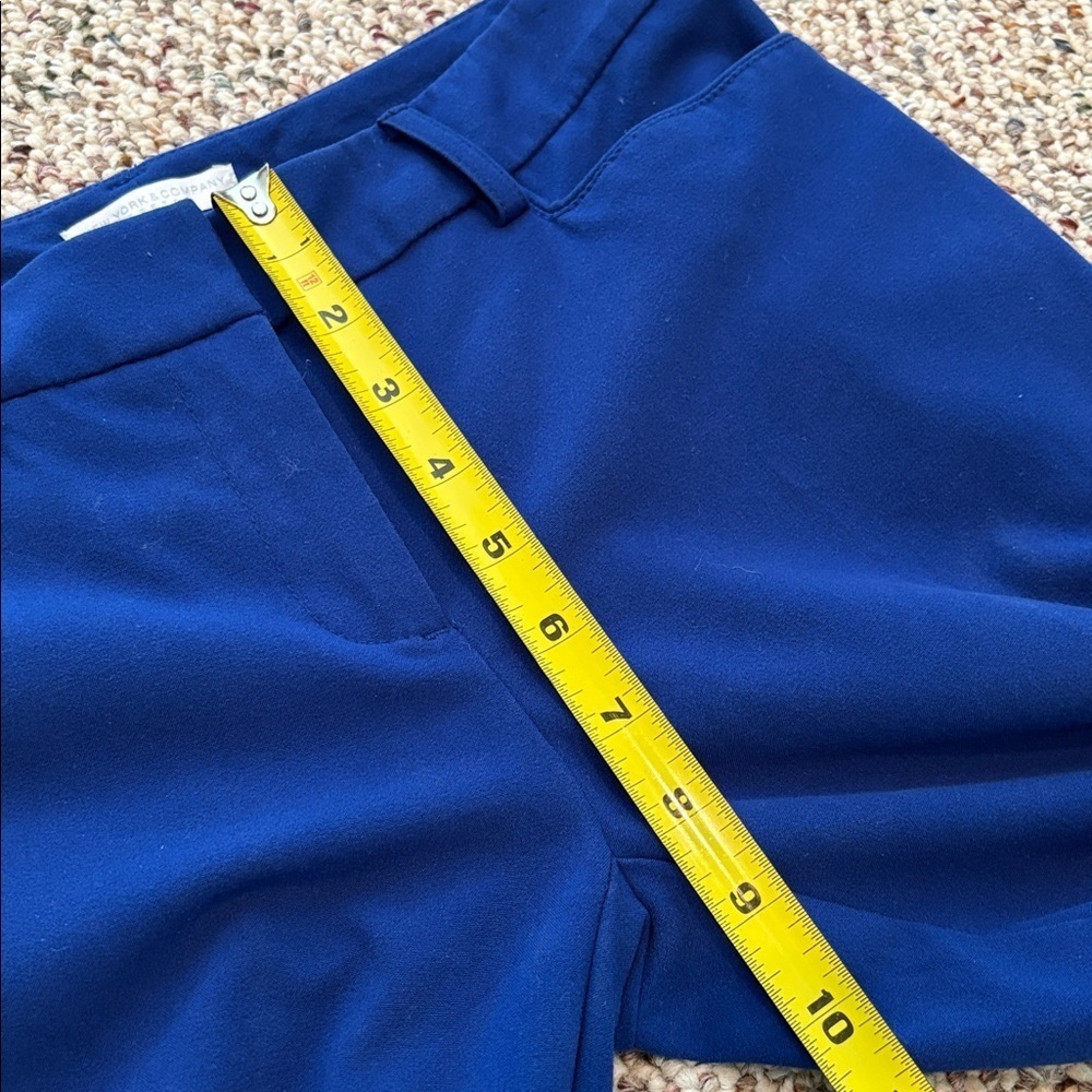 New York & Company Royal Blue Flare Pants. 0 Average - Picture 11 of 14